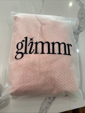 Glimmr Plush Pink Hair Towel Blanket